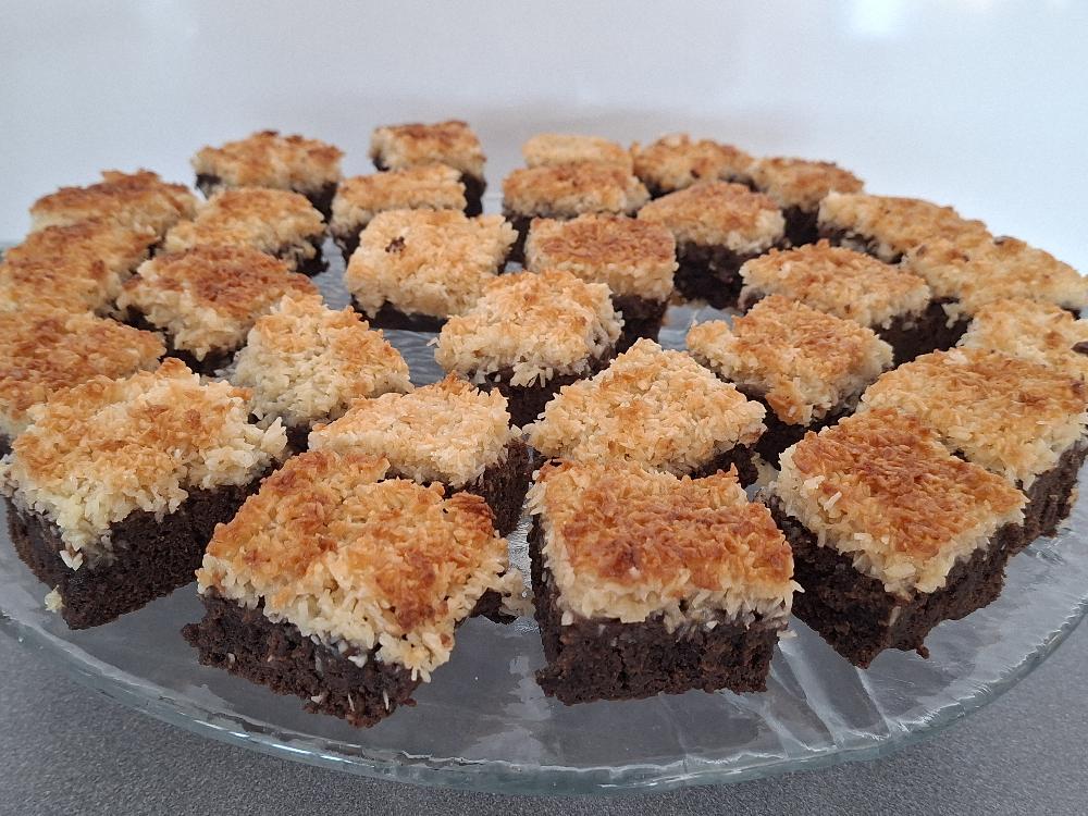 Caramelized Coconut Chocolate Cake