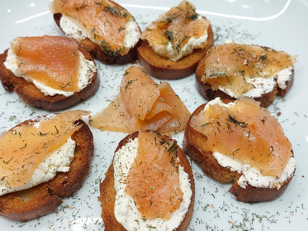 Salmon Crostini