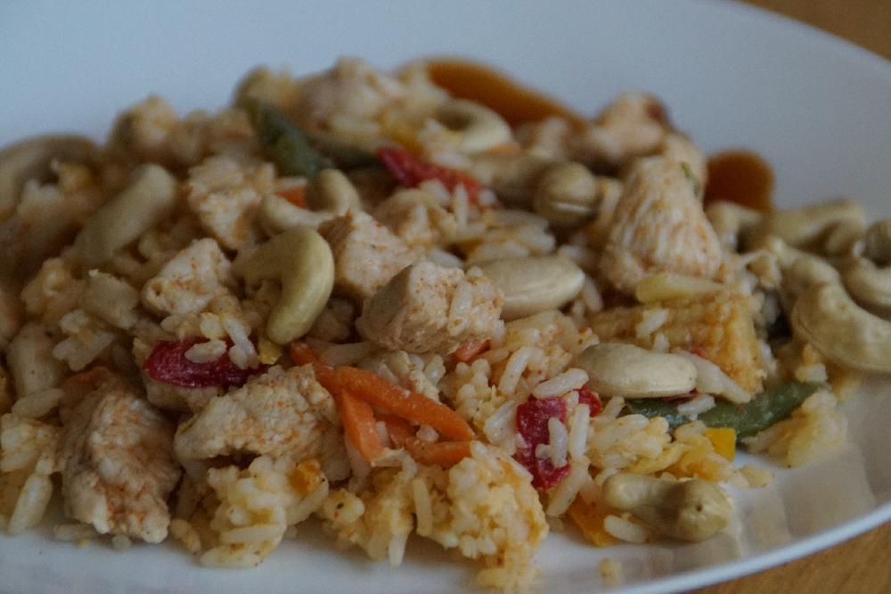 Fried rice and chicken picture