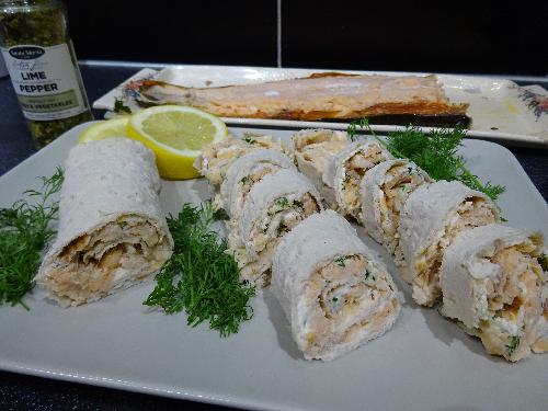 Swedish salmon rolls picture