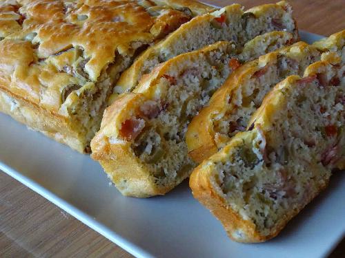 Ham and olive bread