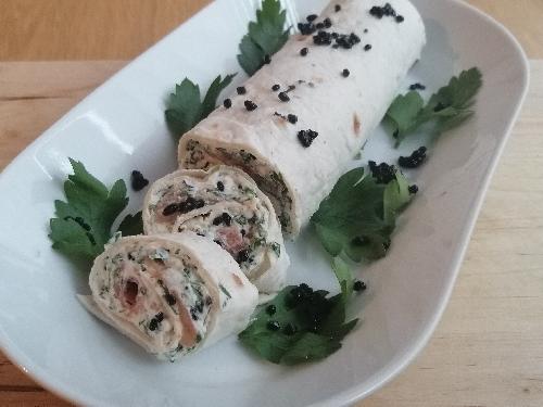Salmon roll ups picture