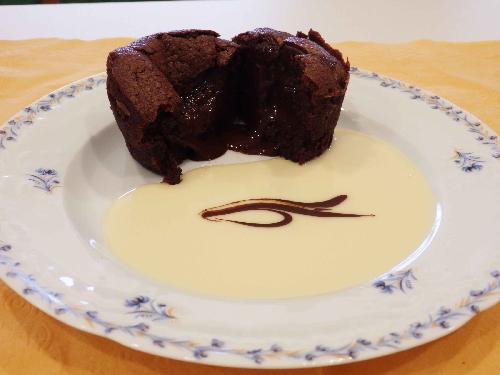 Chocolate lava cake picture