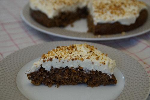 Carrot cake with nuts picture